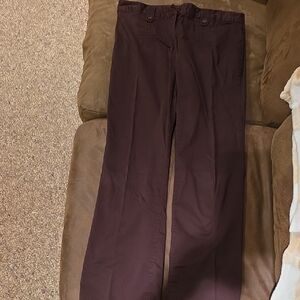 Dress Barn Womens Dark Brown Chinos